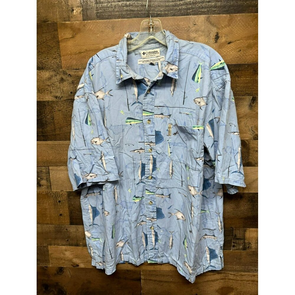 Columbia Men's Short Sleeve‎ Button Up Size X-Large